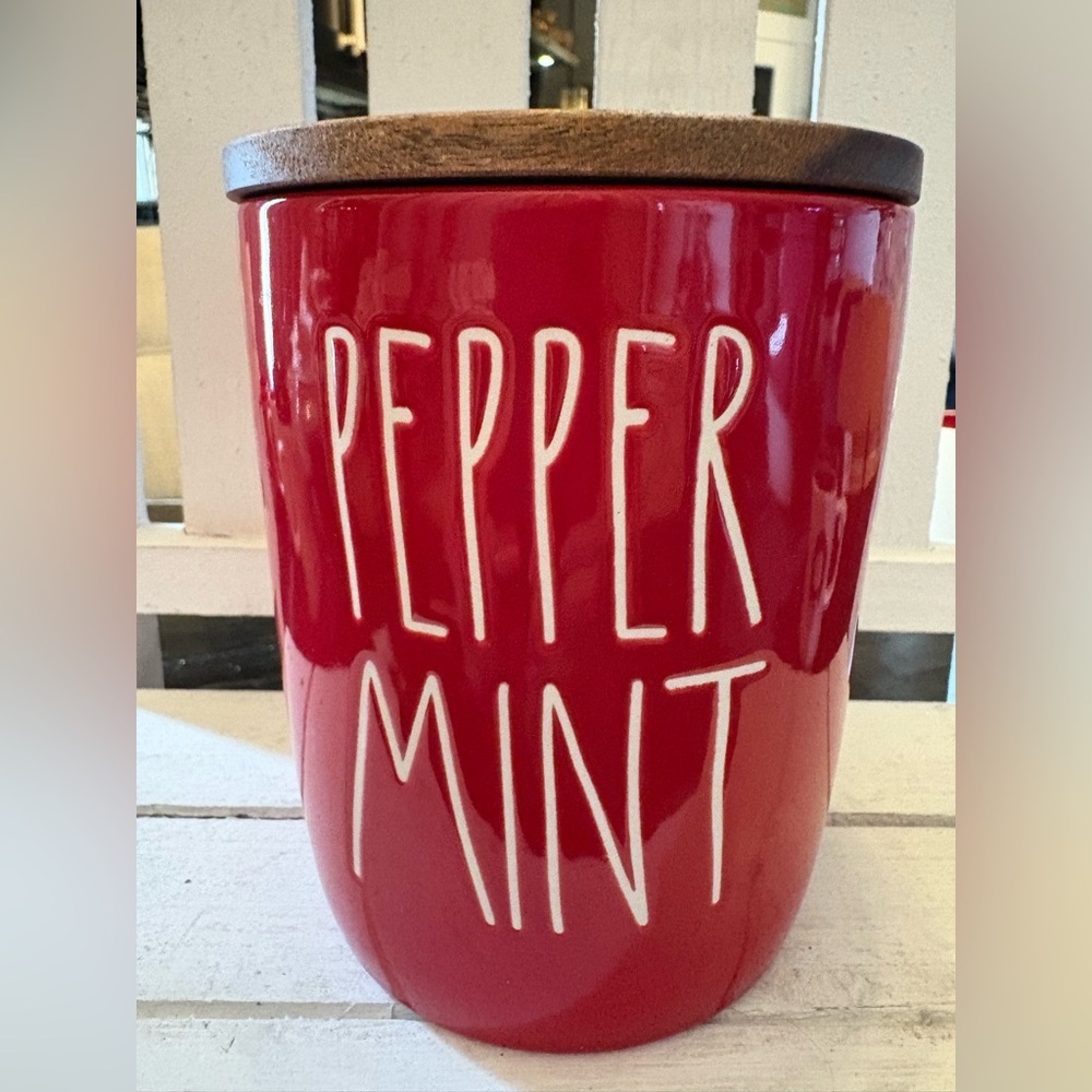 Rae Dunn Peppermint Celler
